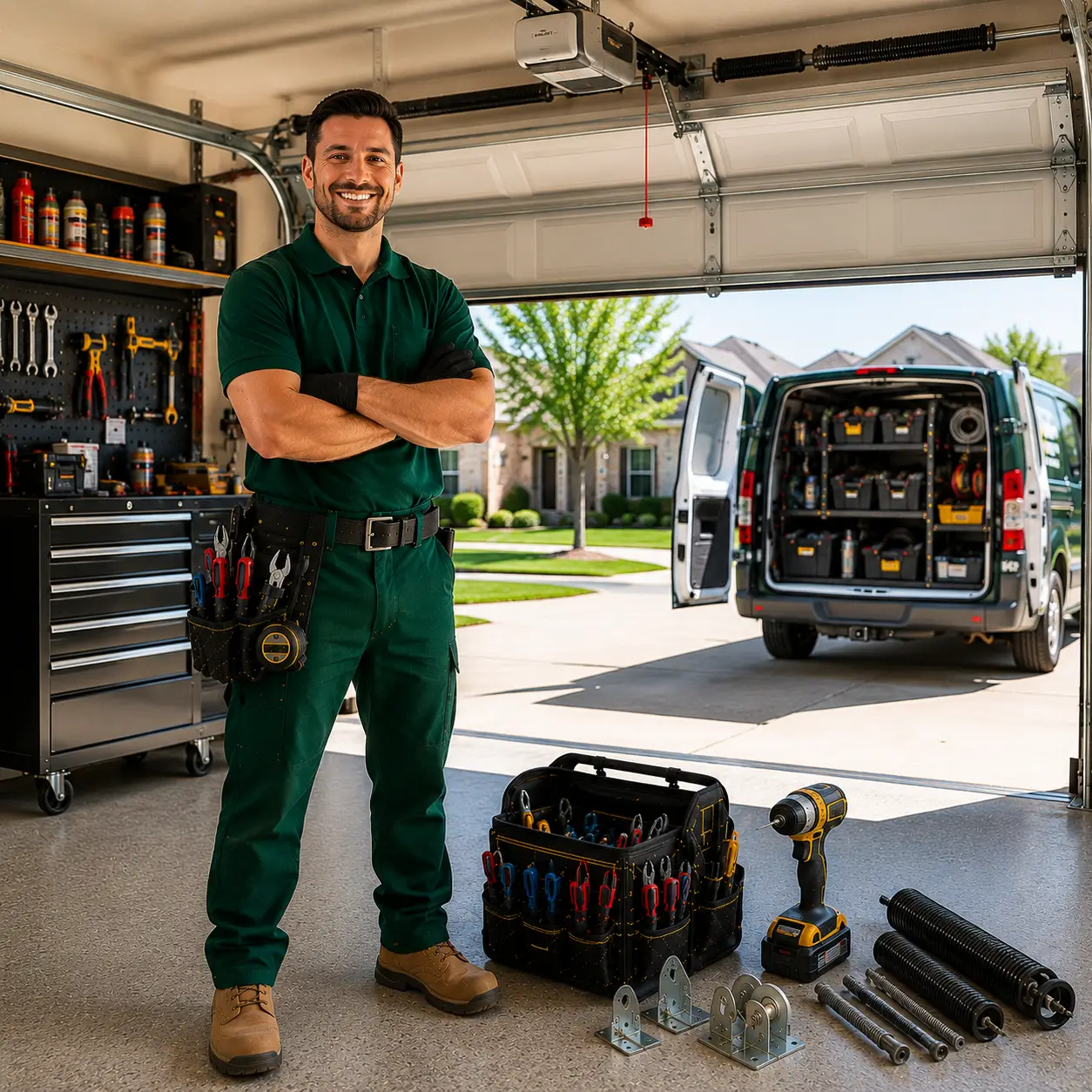 Professional Garage Door Technician in Denton