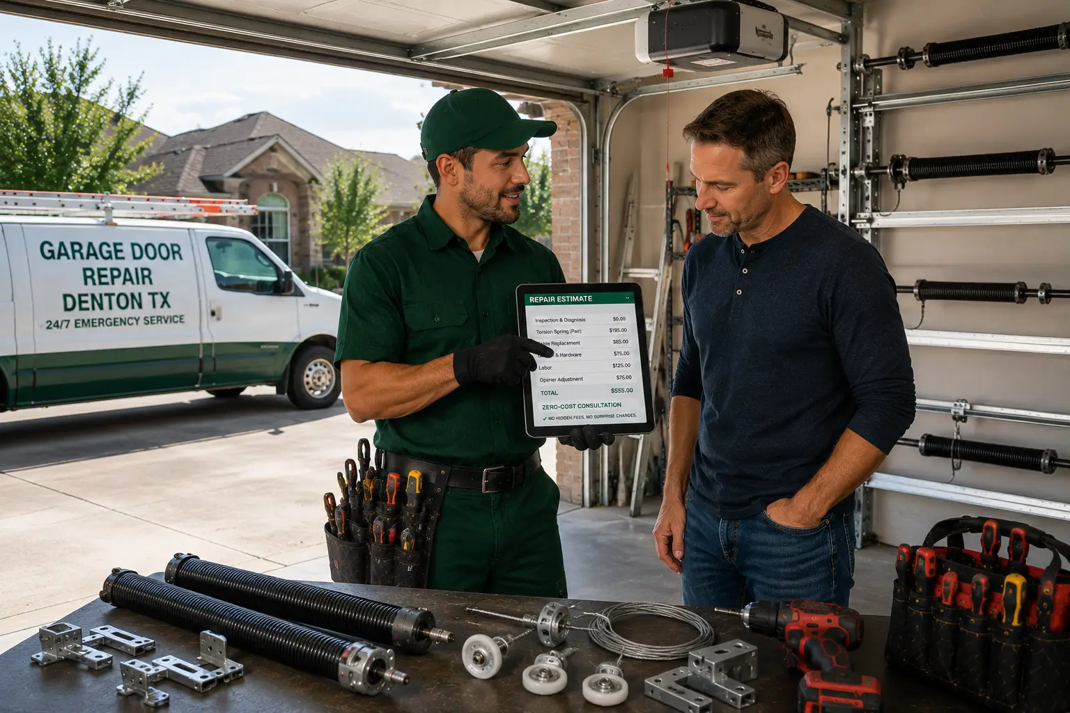 Emergency Garage Door Free Estimate Denton