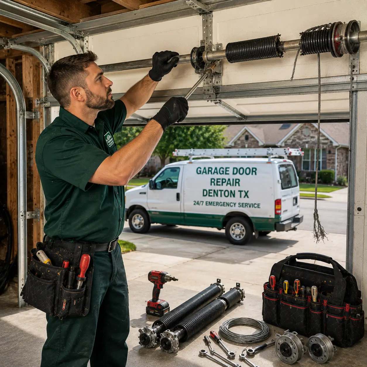 Emergency Spring and Cable Replacement Denton TX