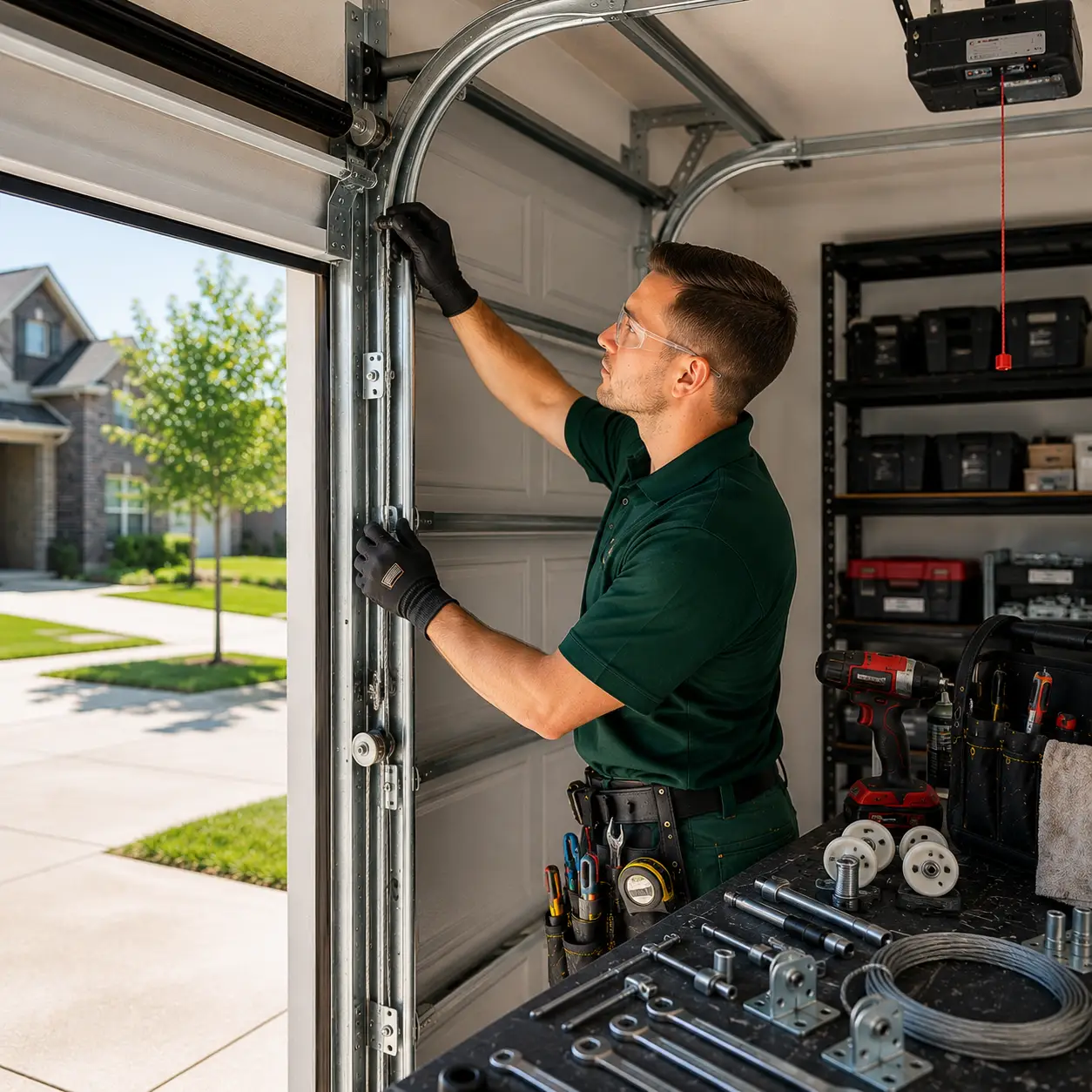 Garage Door Parts Inspection Denton TX