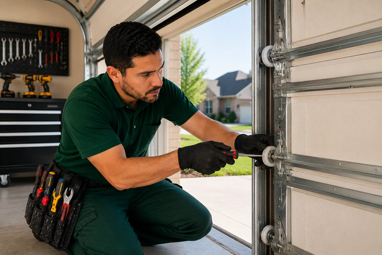 Garage Door Roller Replacement Denton
