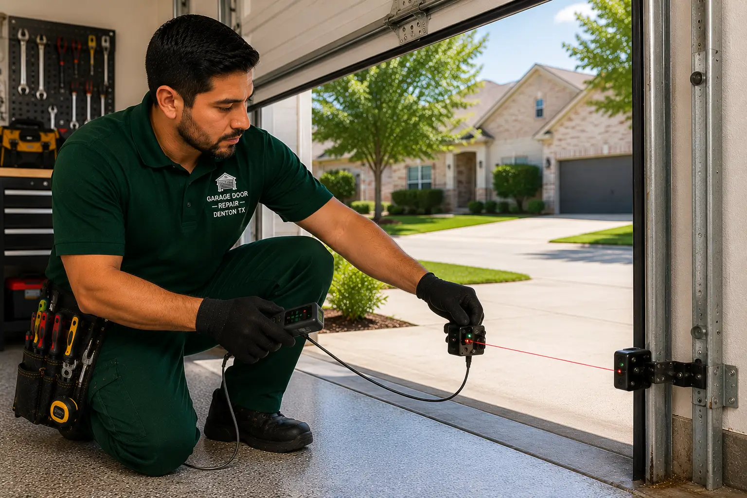 Garage Door Safety Sensor Check