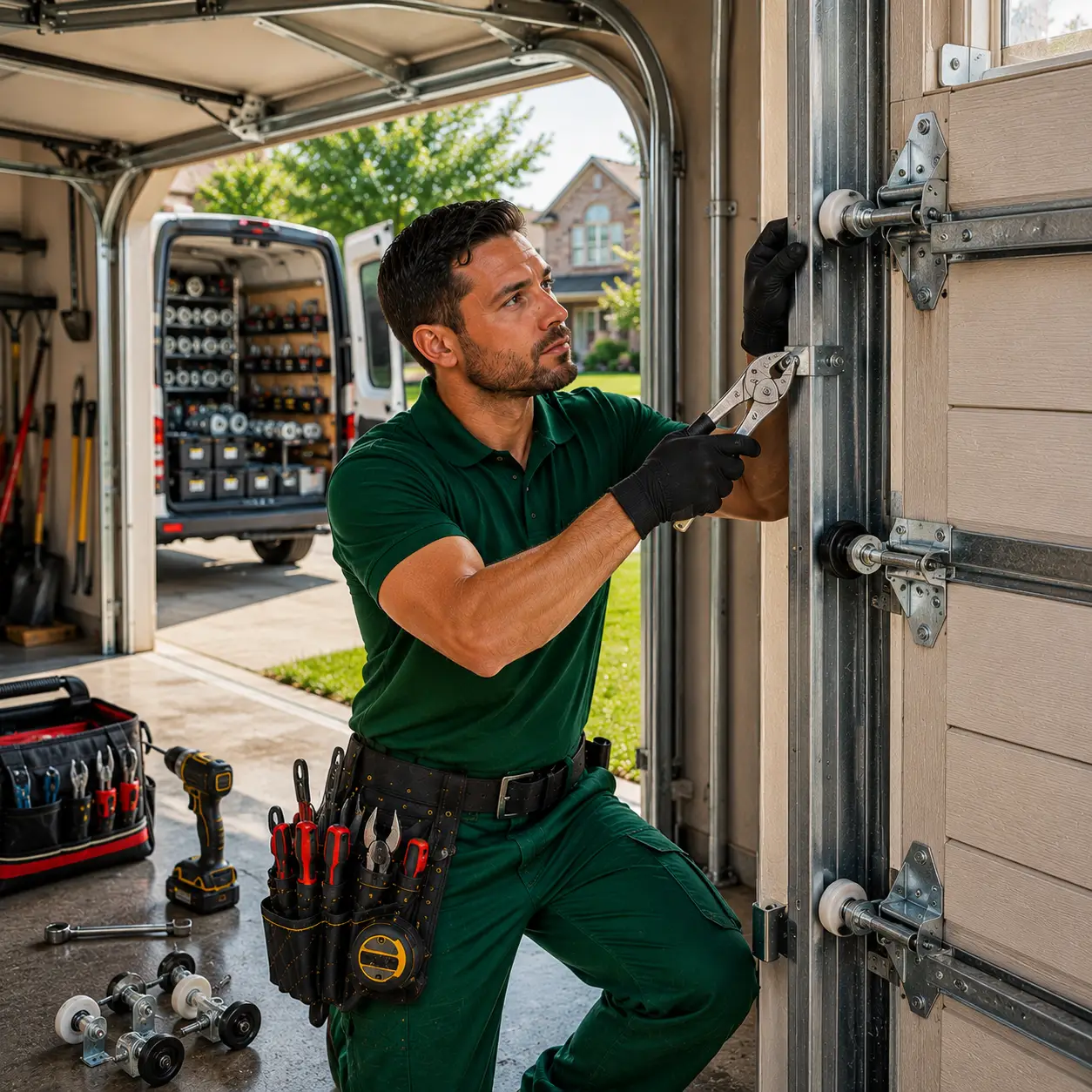 Garage Door Track Repair Denton