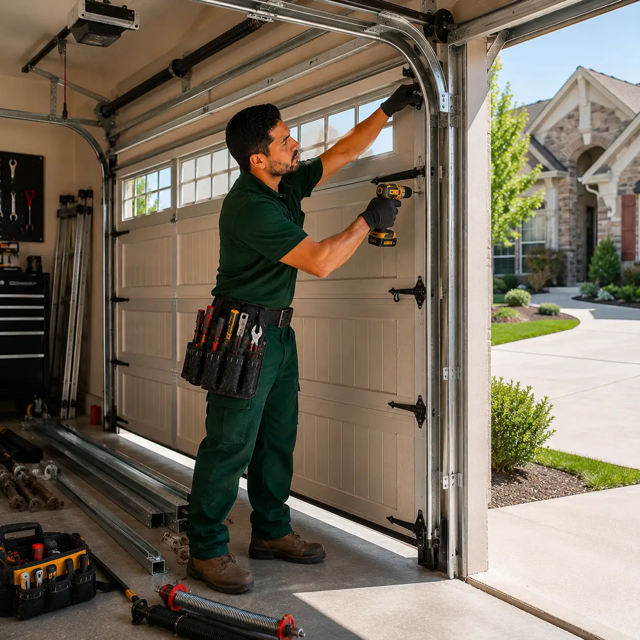 Residential Garage Door Installation Denton TX